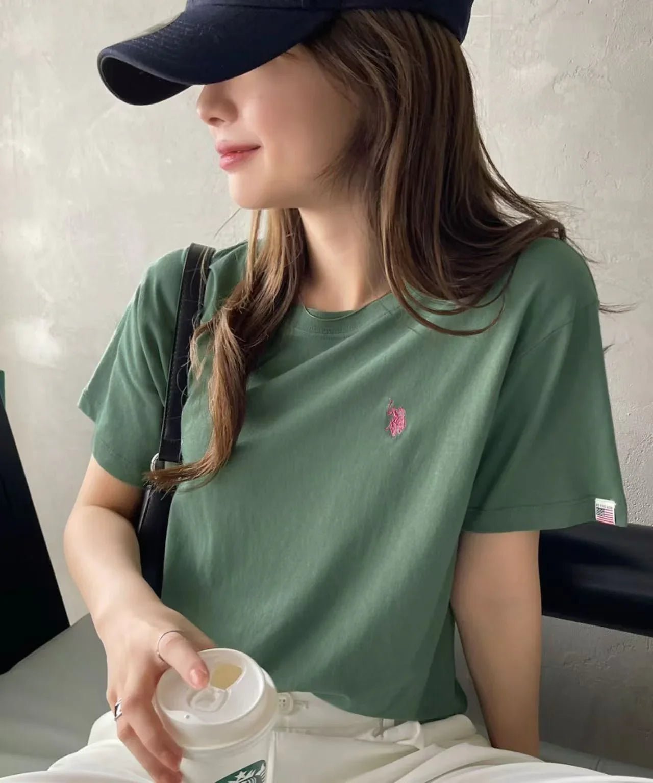 日本直送U.S. POLO ASSN. one - point embroidery compact silhouette basic Tee 🌟 - HLY &amp; CHOCCICO