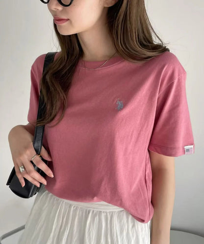 日本直送U.S. POLO ASSN. one - point embroidery compact silhouette basic Tee 🌟 - HLY &amp; CHOCCICO