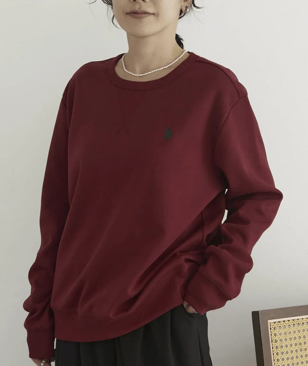 日本直送U.S. POLO ASSN. One - Point Logo Double Face Sweatshirt - HLY &amp; CHOCCICO
