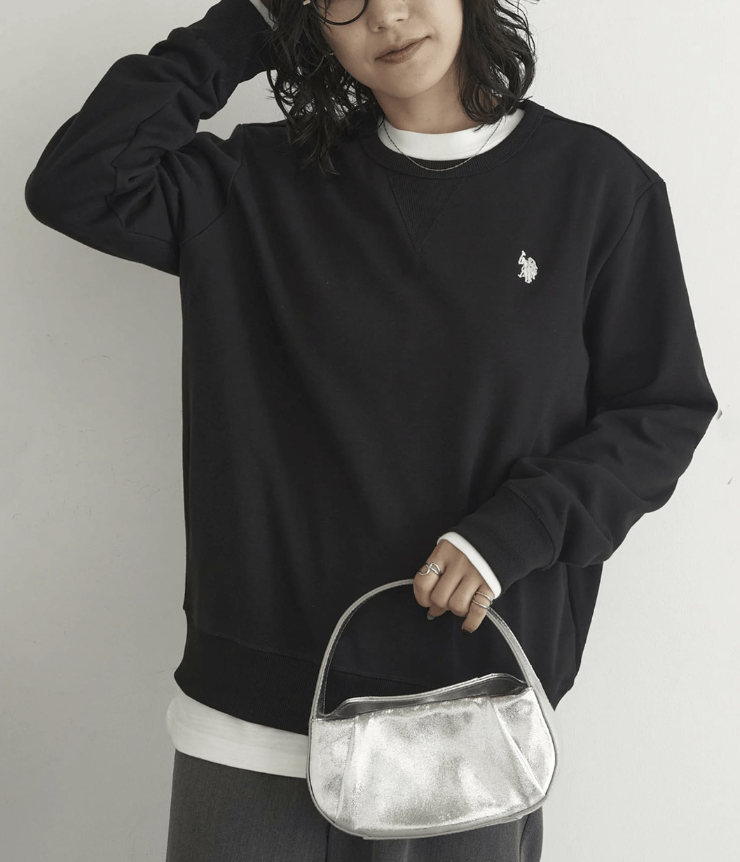 日本直送U.S. POLO ASSN. One - Point Logo Double Face Sweatshirt - HLY & CHOCCICO