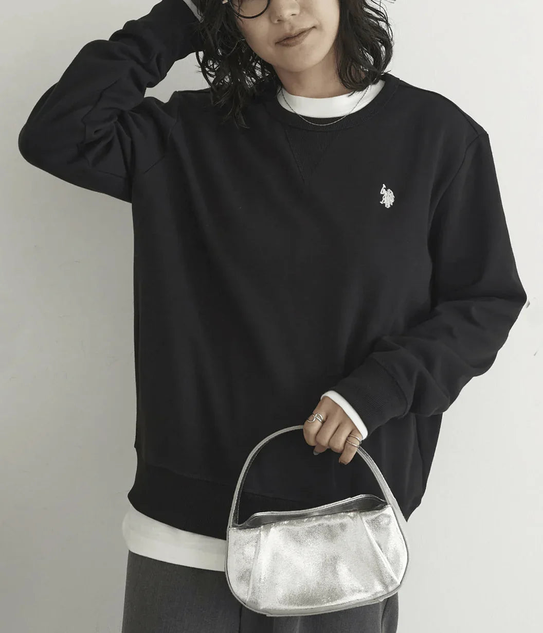 日本直送U.S. POLO ASSN. One - Point Logo Double Face Sweatshirt - HLY &amp; CHOCCICO
