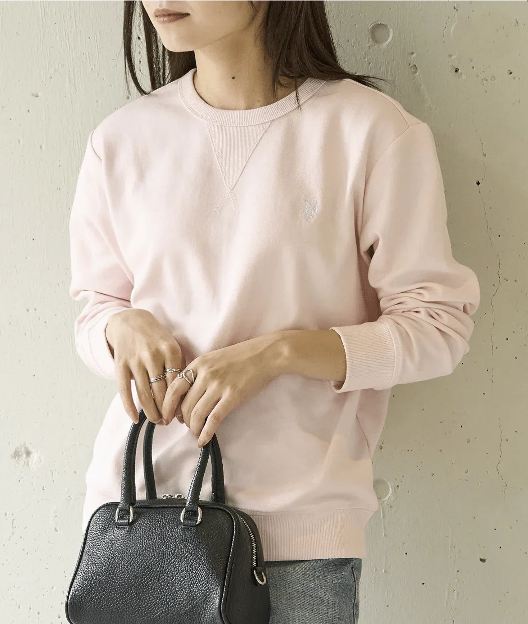日本直送U.S. POLO ASSN. One - Point Logo Double Face Sweatshirt - HLY &amp; CHOCCICO