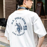 日本直送U.S. POLO ASSN. One Point Logo Short Sleeve Tee - HLY & CHOCCICO