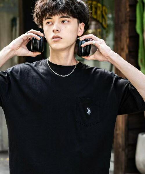 日本直送U.S. POLO ASSN. One Point Logo Short Sleeve Tee - HLY & CHOCCICO