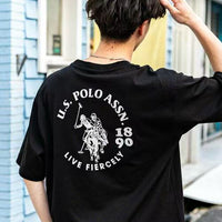 日本直送U.S. POLO ASSN. One Point Logo Short Sleeve Tee - HLY & CHOCCICO