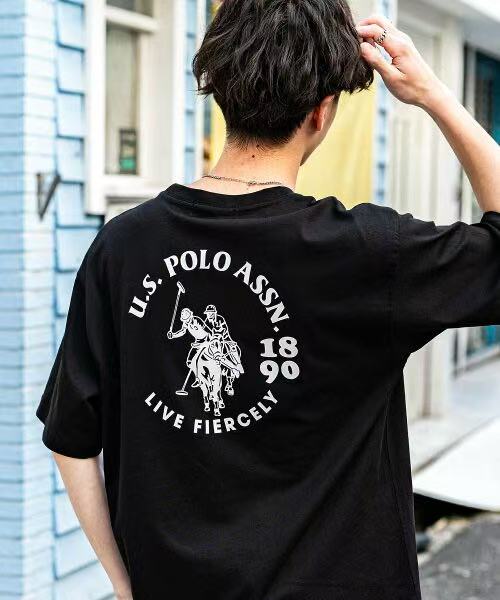 日本直送U.S. POLO ASSN. One Point Logo Short Sleeve Tee - HLY & CHOCCICO