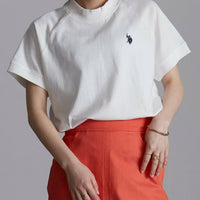 日本直送U.S. POLO ASSN Petite High Neck Tee - HLY & CHOCCICO