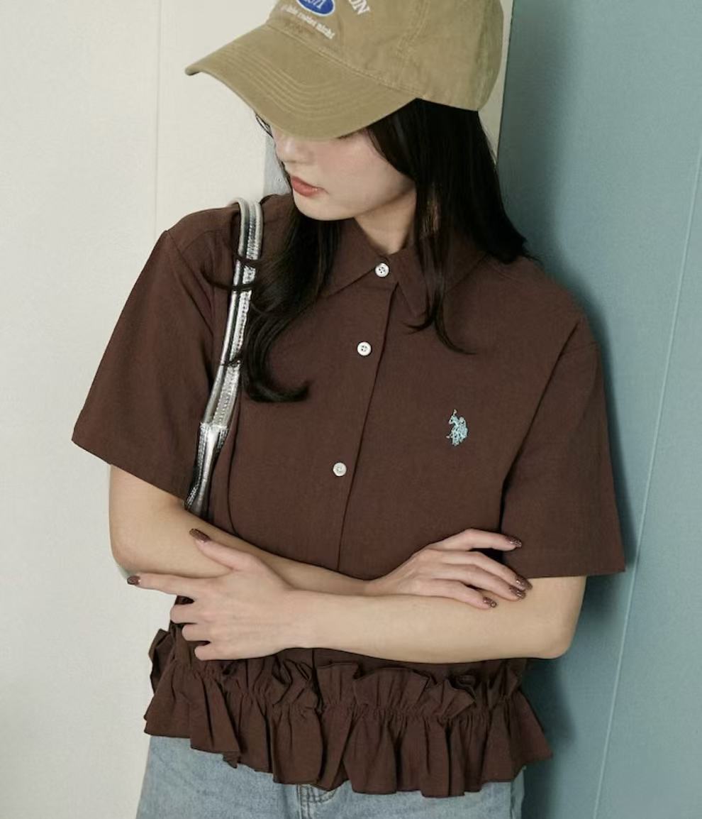 日本直送🎖️ 別注 U.S. POLO ASSN Ruffle Shirt （日本5月尾開始發貨） - HLY &amp; CHOCCICO