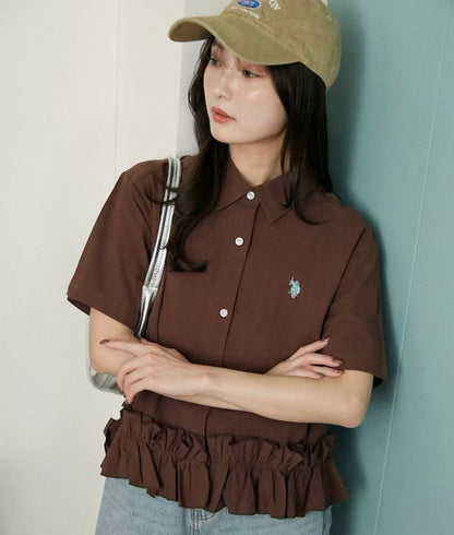 日本直送🎖️ 別注 U.S. POLO ASSN Ruffle Shirt （日本5月尾開始發貨） - HLY &amp; CHOCCICO