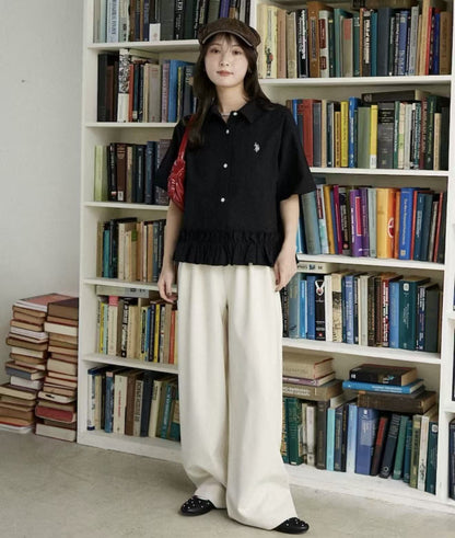 日本直送🎖️ 別注 U.S. POLO ASSN Ruffle Shirt （日本5月尾開始發貨） - HLY &amp; CHOCCICO