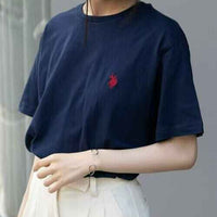 日本直送🌟 U.S. POLO ASSN Unisex Polo Logo Embroidered Tee 🌟