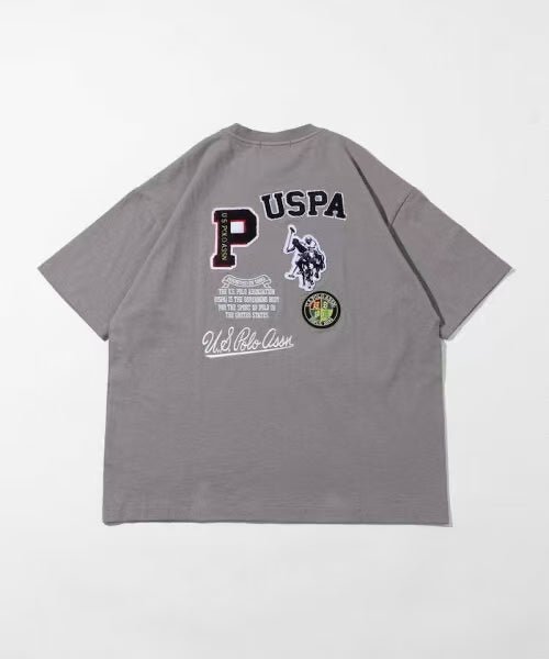 日本直送U.S. POLO ASSN x PUBLUX Patch Logo Embroidery Tee HLY & CHOCCICO