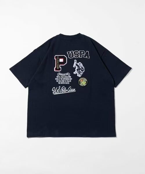 日本直送U.S. POLO ASSN x PUBLUX Patch Logo Embroidery Tee HLY & CHOCCICO
