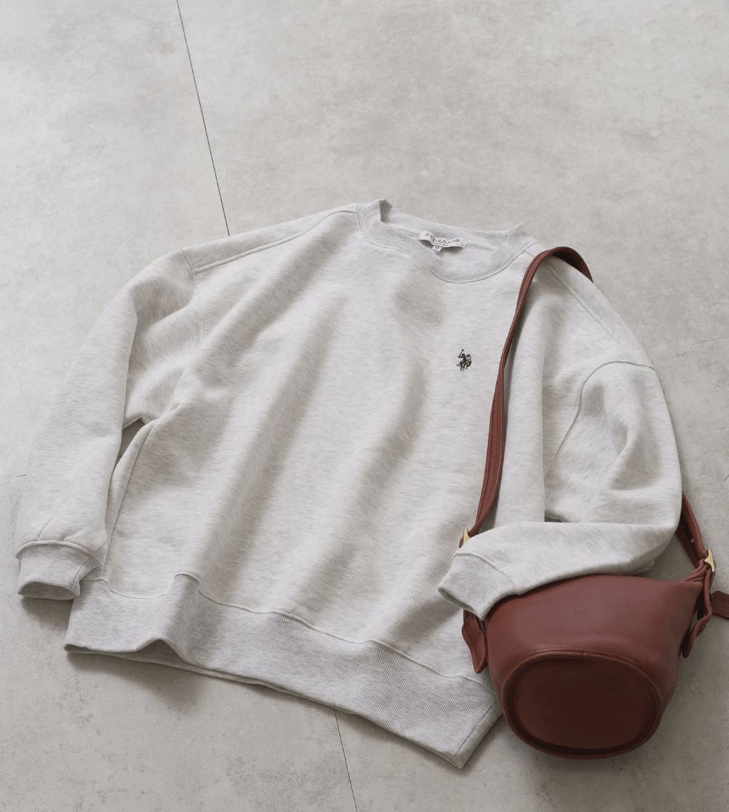 日本直送 U.S. POLO ASSN./(W) Brushed Back Crew Sweatshirt - HLY & CHOCCICO