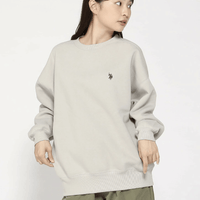 日本直送 U.S. POLO ASSN./(W) Brushed Back Crew Sweatshirt - HLY & CHOCCICO