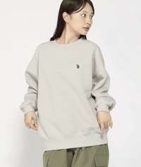日本直送 U.S. POLO ASSN./(W) Brushed Back Crew Sweatshirt - HLY & CHOCCICO