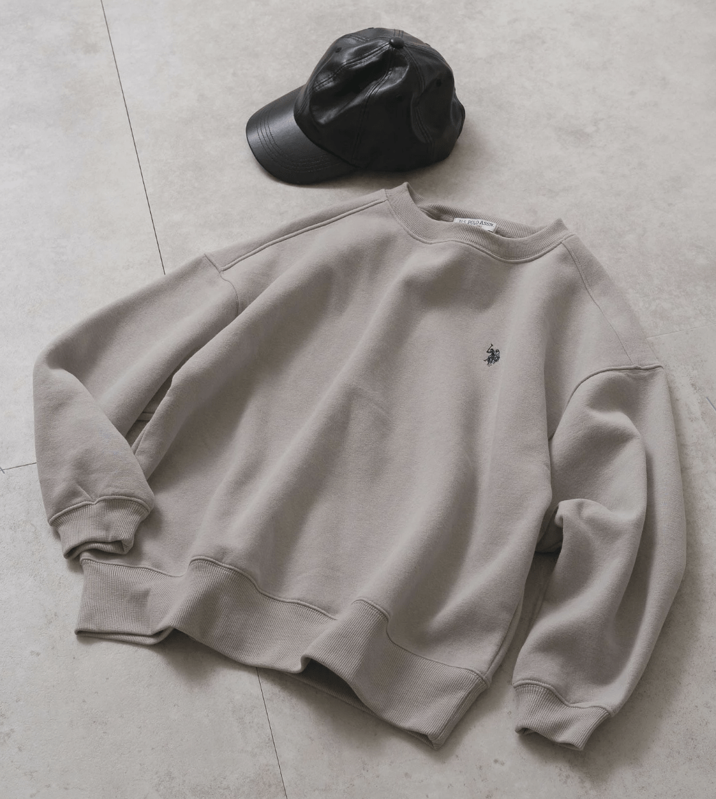 日本直送 U.S. POLO ASSN./(W) Brushed Back Crew Sweatshirt - HLY & CHOCCICO