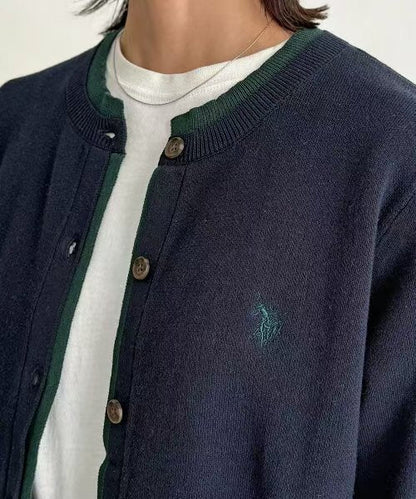 日本直送US Polo Faux Layered Sweat - Like Cardigan - HLY &amp; CHOCCICO