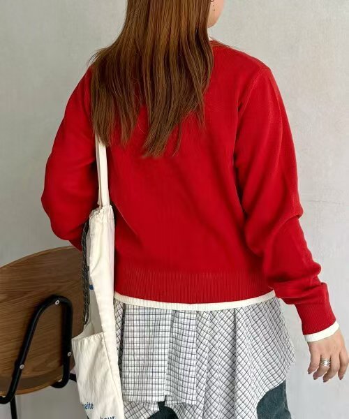 日本直送US Polo Faux Layered Sweat - Like Cardigan - HLY &amp; CHOCCICO