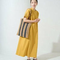 日本直送USA Cotton Big Silhouette T-shirt Dress HLY & CHOCCICO