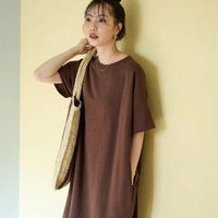 日本直送USA Cotton Big Silhouette T-shirt Dress HLY & CHOCCICO