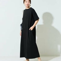 日本直送USA Cotton Big Silhouette T-shirt Dress HLY & CHOCCICO