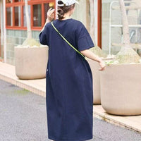 日本直送USA Cotton Big Silhouette T-shirt Dress HLY & CHOCCICO