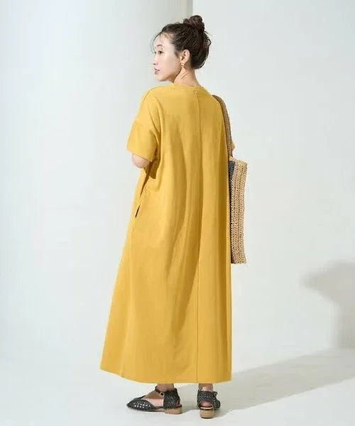 日本直送USA Cotton Big Silhouette T-shirt Dress - HLY &amp; CHOCCICO