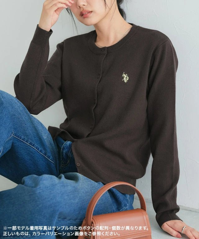 🌟數量有限 售完即止🌟 日本直送U.S.POLO ASSN. Knit Cardigan - HLY &amp; CHOCCICO