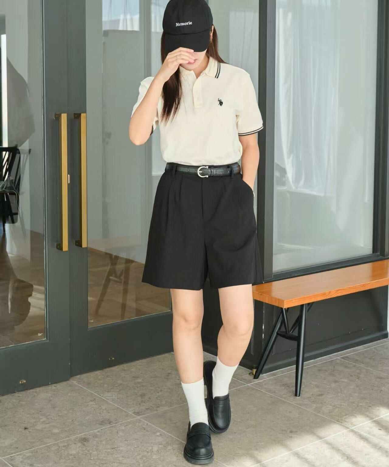 日本直送USPOLO Line Polo Shirt