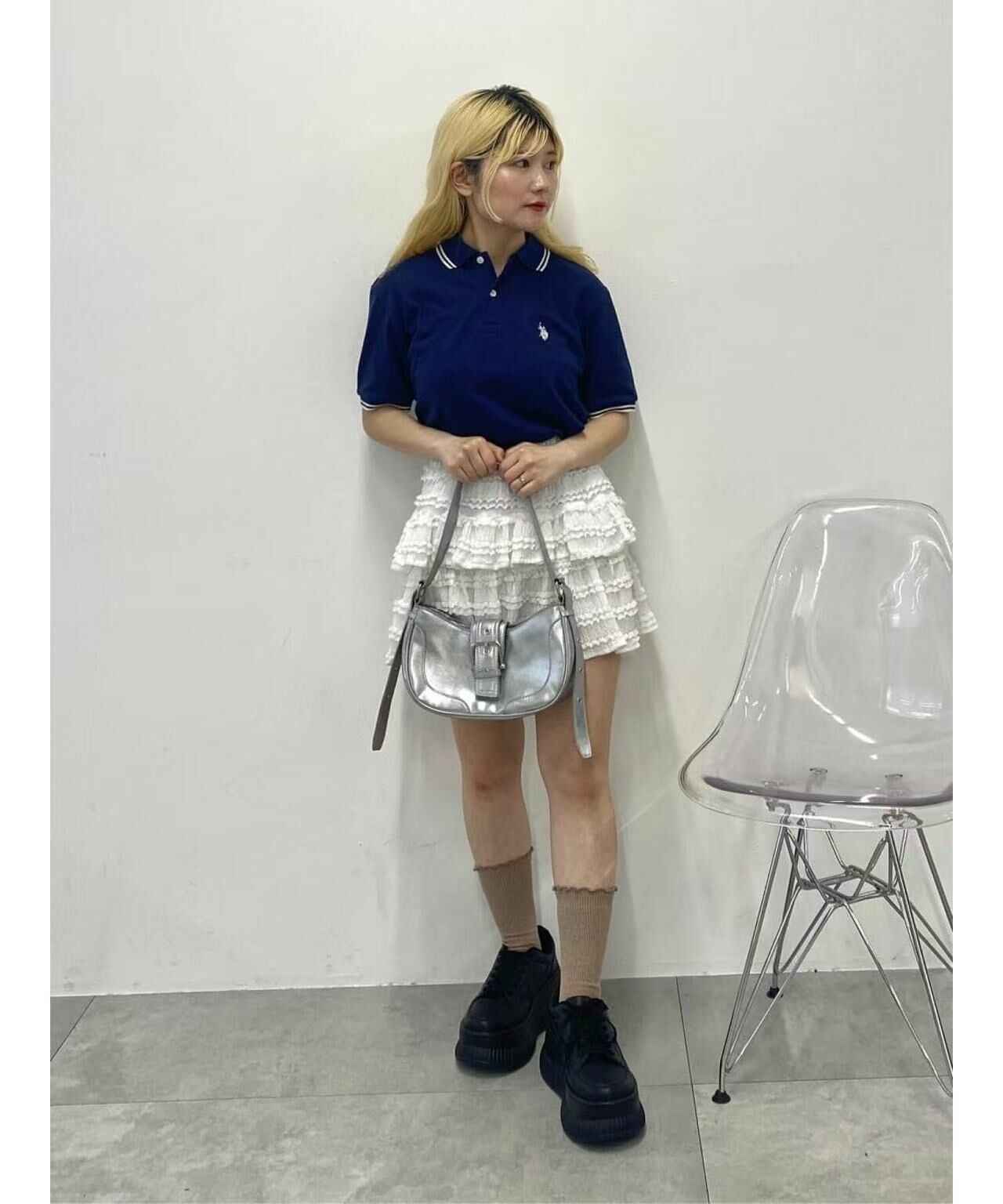 日本直送USPOLO Line Polo Shirt