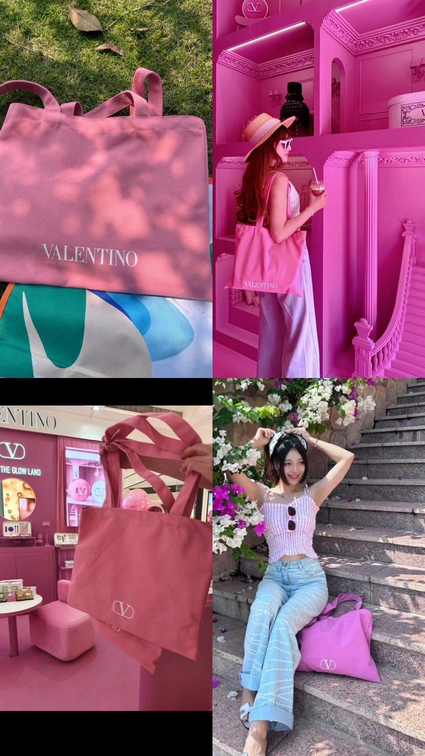 Valentino 最新少女心💕Tote Pink Lady 色 HLY & CHOCCICO