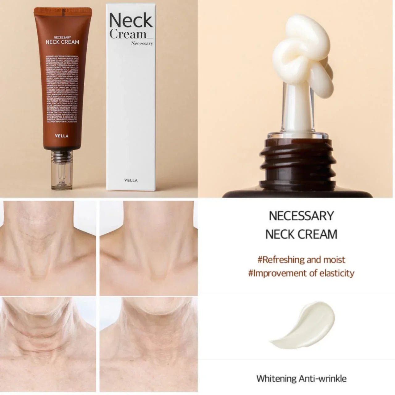Vella Neck cream 熨斗頸霜最新一代頸霜🍀50ml - HLY &amp; CHOCCICO