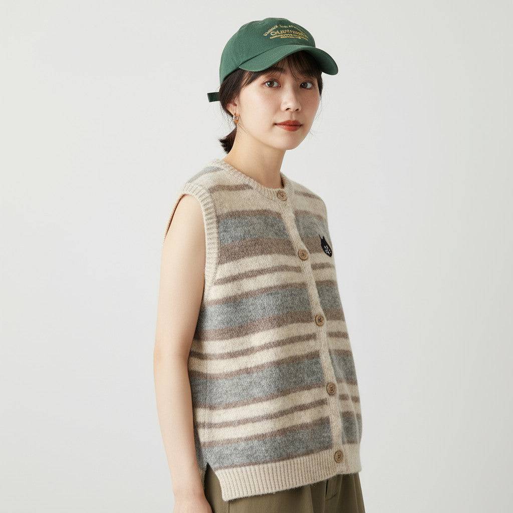 Ne-net NYA Patterned Vest - HLY & CHOCCICO