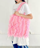 日本直送Volume tulle tote bag - HLY & CHOCCICO