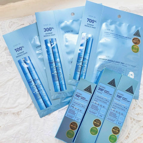 韓國 VT「爆水保濕」微針精華 Reedle Shot 50ml  100 /300/700針  / 微針精華 2 STEP 面膜 5片 (100針 , 300針, 700針)