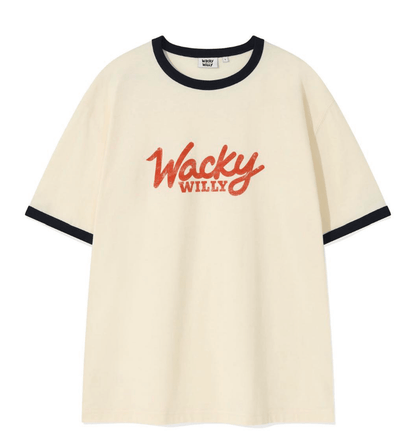 韓國直送Wacky WillyTypo Ringer Short Sleeve Tee - HLY &amp; CHOCCICO
