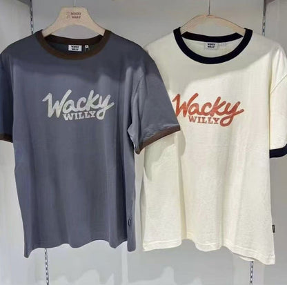 韓國直送Wacky WillyTypo Ringer Short Sleeve Tee - HLY &amp; CHOCCICO