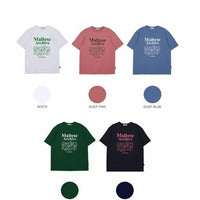 韓國直送Waikei Maltese Archive Line Graphic Half Tee  - 5 Color - HLY & CHOCCICO
