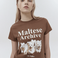 韓國直送Waikei Maltese Maltese Archive Short Sleeve T-shirt - HLY & CHOCCICO