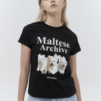 韓國直送Waikei Maltese Maltese Archive Short Sleeve T-shirt - HLY & CHOCCICO