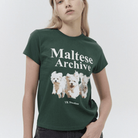 韓國直送Waikei Maltese Maltese Archive Short Sleeve T-shirt - HLY & CHOCCICO