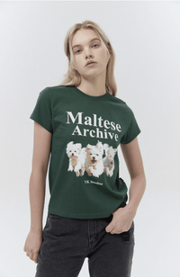 韓國直送Waikei Maltese Maltese Archive Short Sleeve T-shirt - HLY & CHOCCICO