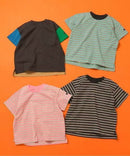 日本直送WEB Exclusive Plain Border Kids T-Shirt - HLY & CHOCCICO
