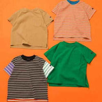 日本直送WEB Exclusive Plain Border Kids T-Shirt