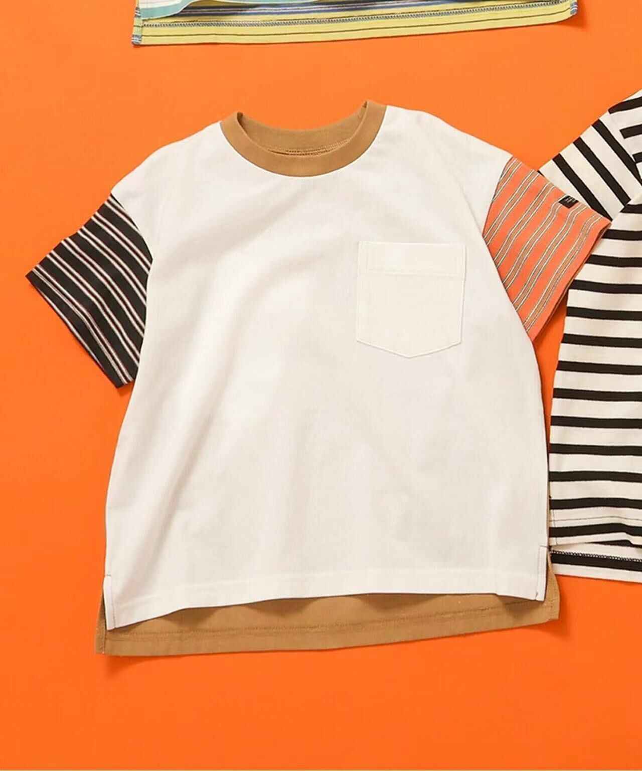 日本直送WEB Exclusive Plain Border Kids T-Shirt