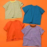 日本直送WEB Exclusive Plain Border Kids T-Shirt