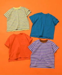 日本直送WEB Exclusive Plain Border Kids T-Shirt - HLY & CHOCCICO