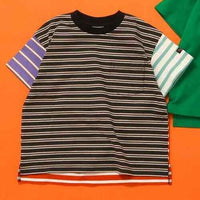 日本直送WEB Exclusive Plain Border Kids T-Shirt