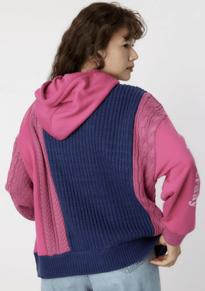 日本直送 【WEB限定】Knit Custom College Hoodie - HLY & CHOCCICO